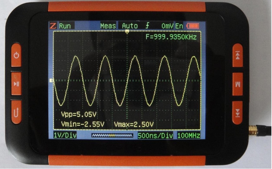 最大采樣率：200MS/s 通道：1 帶寬：40MHz 垂直分辨率：8位 輸入范圍：10mV-5V;-5V~+5V（探頭X1）（10mV-10V,1,2,5步進(jìn)）100mV-50V;-50V~+50V（探頭X10）
 
