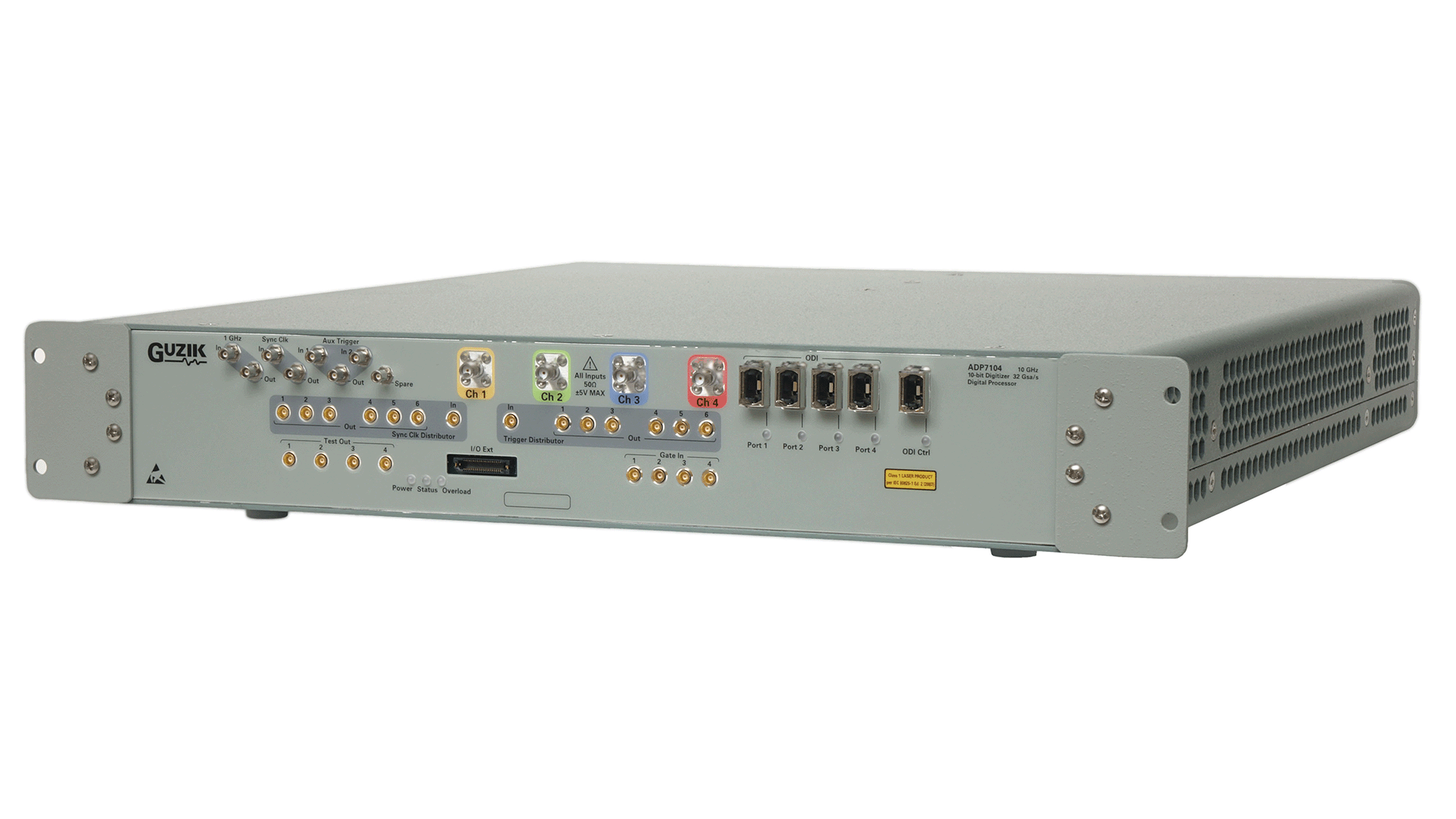 2 個(gè)通道，采樣率為 32 GSample/s
4 個(gè)通道，16 GSample/s
DC 至 10 GHz 模擬帶寬，測量上升時(shí)間為 28 ps 的信號
10 位分辨率，256 GB 內(nèi)存（每通道 3.2 秒）