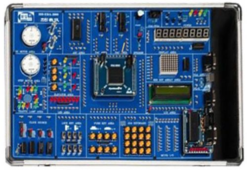 EDA教學(xué)實驗系統(tǒng)是適合工科專業(yè)進行EDA課程教學(xué)實驗以及課程設(shè)計的必備工具，系統(tǒng)由四部分組成，包括：可編程邏輯器件部分、單片機最小系統(tǒng)部分、外圍接口部分，實驗內(nèi)容豐富生動形象